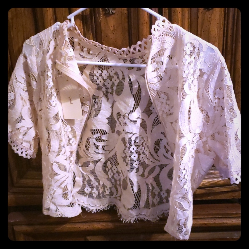 Peach Zip up Cover Top